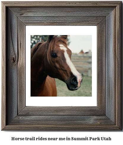 horse trail rides near me in Summit Park, Utah